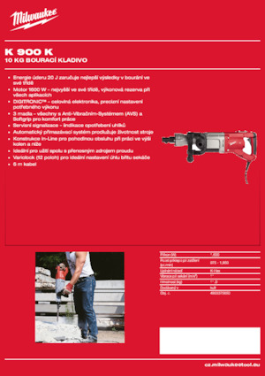 Demolition Hammers & Breakers Milwaukee K 900 K
