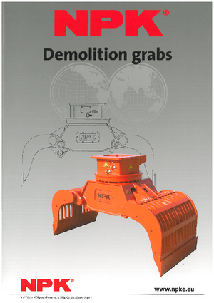 Demolition Sorting Grabs NPK DG-40
