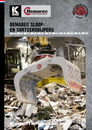 Yıkım sıralama kepçeler Demarec DRG-45