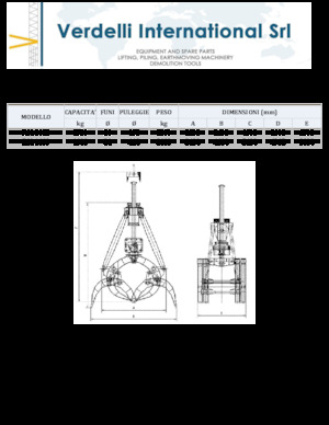 Demolition Sorting Grabs Verdelli F.M. 1600