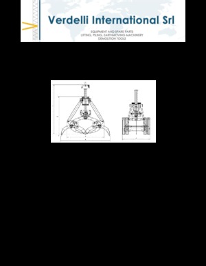 Yıkım sıralama kepçeler Verdelli F.M. 1600