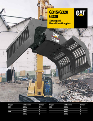 Demolition Sorting Grabs Caterpillar G330