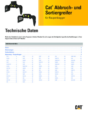 Yıkım sıralama kepçeler Caterpillar G318-WH