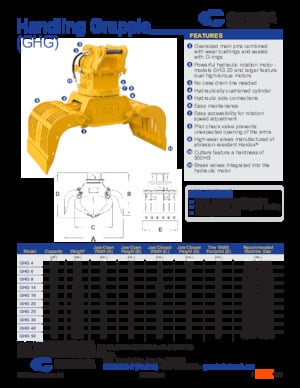 Demolition Sorting Grabs Genesis GHG 40