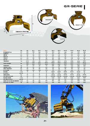 Yıkım sıralama kepçeler OSA Demolition Equipment GR 7 