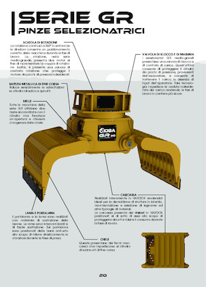 Yıkım sıralama kepçeler OSA Demolition Equipment GR 7 