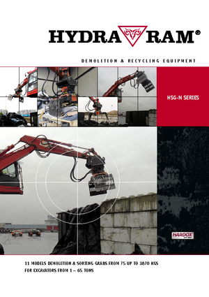 Yıkım sıralama kepçeler Hydra Ram HSG 4 N