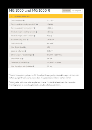 Yıkım sıralama kepçeler Epiroc MG 1000 