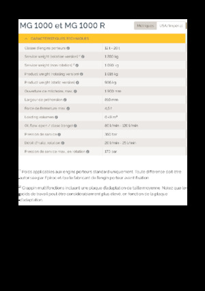 Yıkım sıralama kepçeler Epiroc MG 1000 