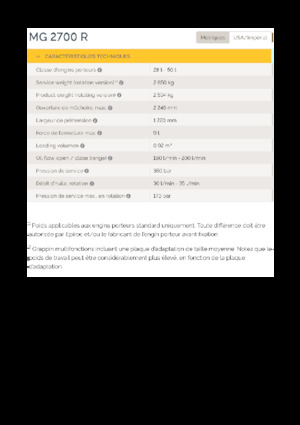 Demolition Sorting Grabs Epiroc MG 2700 R