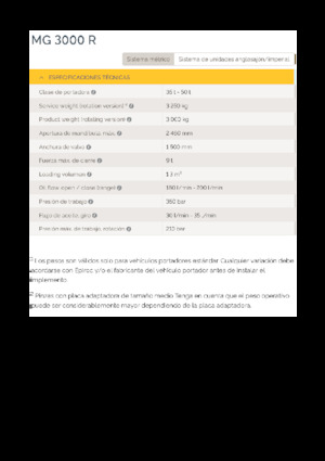 Yıkım sıralama kepçeler Epiroc MG 3000 R