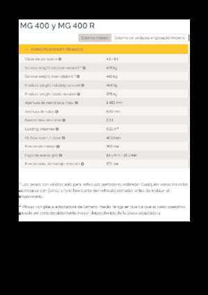 Demolition Sorting Grabs Epiroc MG 400
