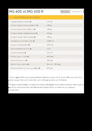 Demolition Sorting Grabs Epiroc MG 400