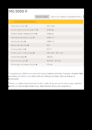 Demolition Sorting Grabs Epiroc MG 5000 R