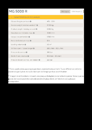 Demolition Sorting Grabs Epiroc MG 5000 R