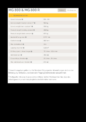 Yıkım sıralama kepçeler Epiroc MG 800 R 