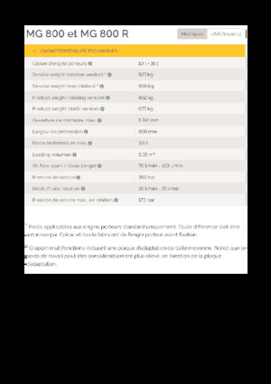 Demolition Sorting Grabs Epiroc MG 800 R 
