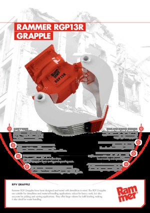 Demolition Sorting Grabs Rammer RGP07R