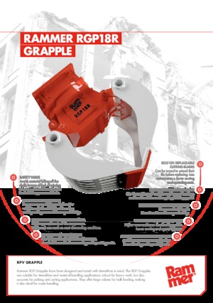 Demolition Sorting Grabs Rammer RGP18R