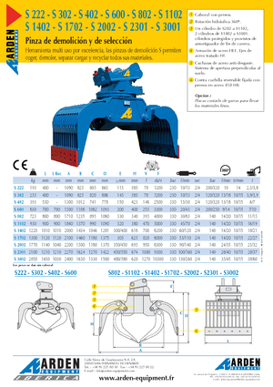 Demolition Sorting Grabs Arden S 3001