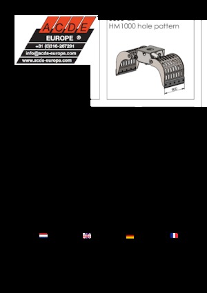 Yıkım sıralama kepçeler ACDE S803-ZD