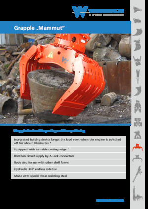 Demolition Sorting Grabs WIMMER SG 5.0