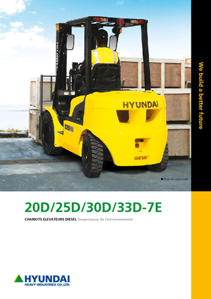 Ön forkliftler dizel Hyundai 25 D 7 E