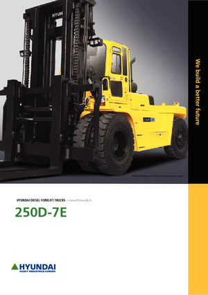 Ön forkliftler dizel Hyundai 250 D 7 E