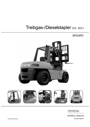 Diesel Forklifts Toyota 5 FD 70