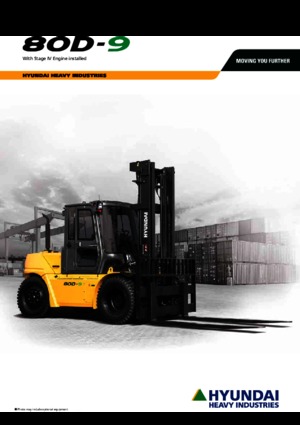 Ön forkliftler dizel Hyundai 80D-9