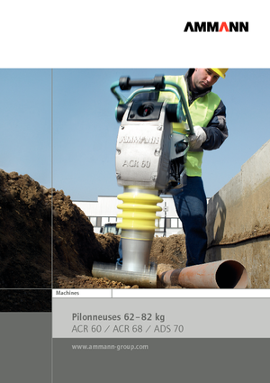 Gasoline and Diesel Rammers Ammann ATR 68 C