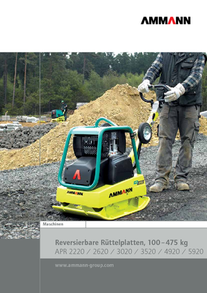 Reversible Vibratory Plate Compactors Ammann APR 2620