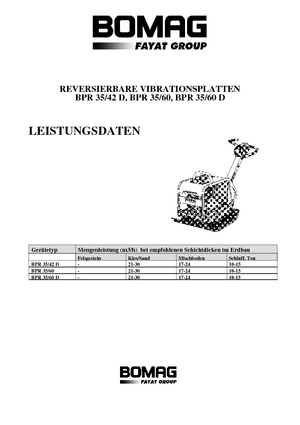 Reversible Vibratory Plate Compactors Bomag BPR 35/60 D