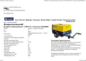 Portable Air Compressors - Diesel, Electric, Gasoline CompAir C 20 GS