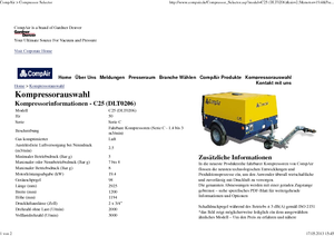 Portable Air Compressors - Diesel, Electric, Gasoline CompAir C 25