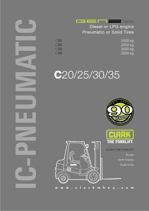 Diesel Forklifts Clark C 20 D