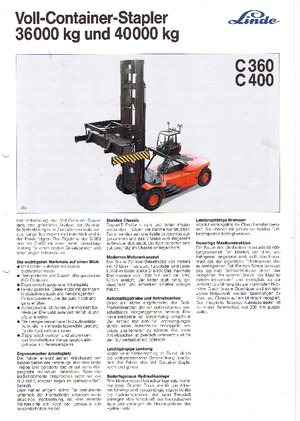 Diesel Forklifts Linde C 400/3