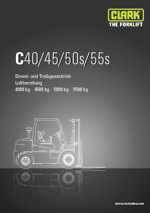 Ön forkliftler dizel Clark C 40 D