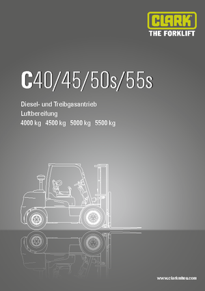 Diesel Forklifts Clark C 55 s D