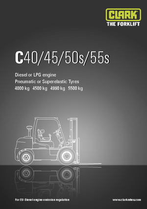 Diesel Forklifts Clark C 55 s D