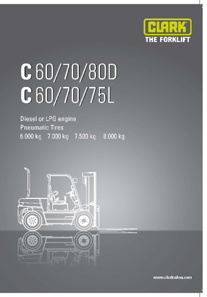 Diesel Forklifts Clark C 80 D