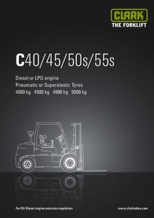 Ön forkliftler dizel Clark C 50 s D