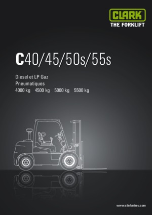 Ön forkliftler dizel Clark C 50 s D