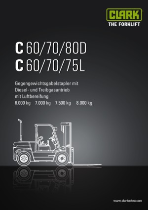 Diesel Forklifts Clark C 70 D