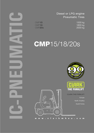 Ön forkliftler dizel Clark CMP 18 D