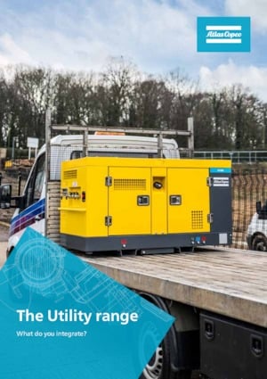 Stationary Air Compressors - Diesel, Electric, Gasoline Atlas Copco Utility U 190 PACE