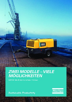 Portable Air Compressors - Diesel, Electric, Gasoline Atlas Copco XAVS 186 Jd