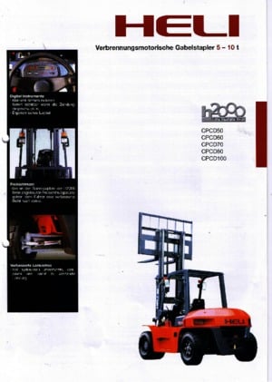Ön forkliftler dizel Heli CPCD 100 W
