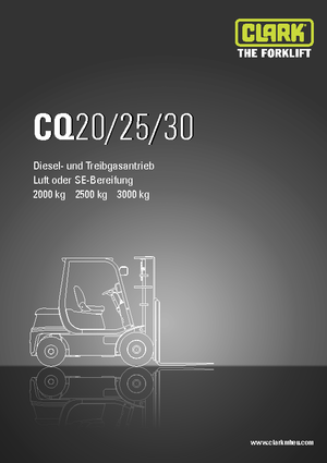 Lpg ön forkliftler Clark CQ 25