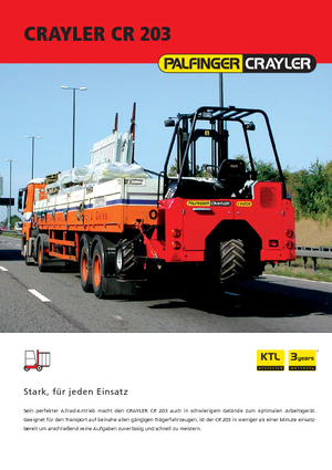 Diesel Truck Mounted Forklifts Palfinger CR 203